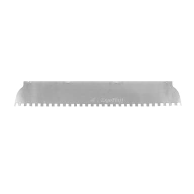 Lama rezerva pentru gletiera profesionala, inox, cu zimti, Premium Silver, 10x10 mm, 25 cm x 0.5 mm, Olejnik