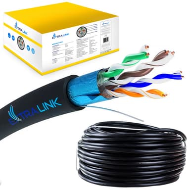 Cablu Ethernet Cat5e FTP Exterior 100M Extralink