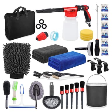 Set accesorii detailing auto Flippy, 35 piese